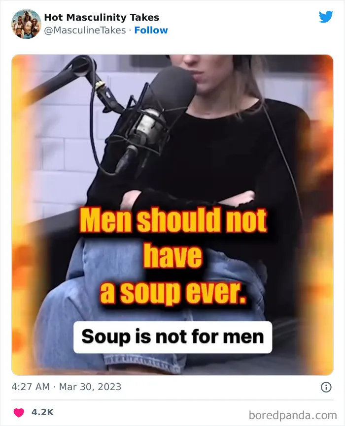 "Welcome to the Alpha Zone": 40 Absurdly Masculine Takes That Are So Bad, They Had To Be Shamed On This Twitter Page (New Posts)