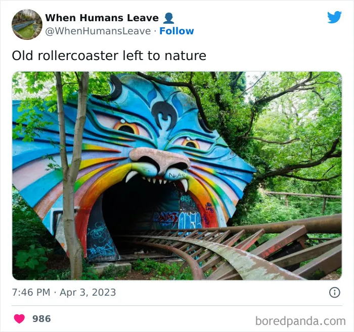 "When Humans Leave, Nature Starts To Take Back": 35 Abandoned Places Lost In Time