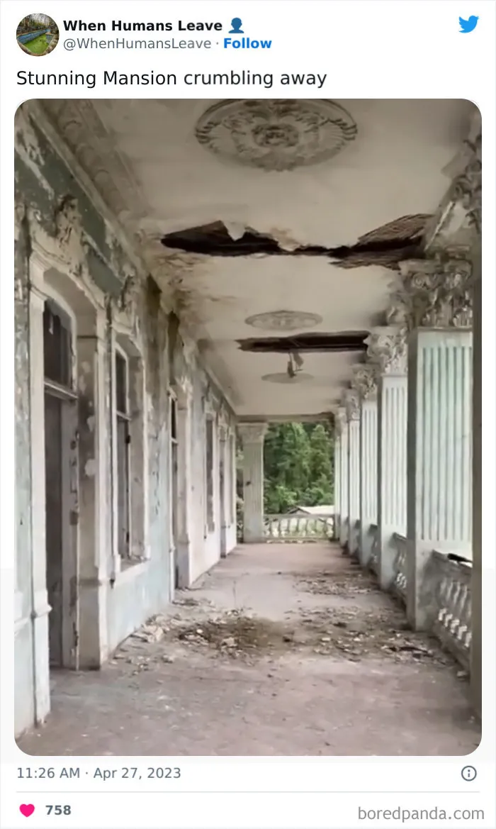 "When Humans Leave, Nature Starts To Take Back": 35 Abandoned Places Lost In Time