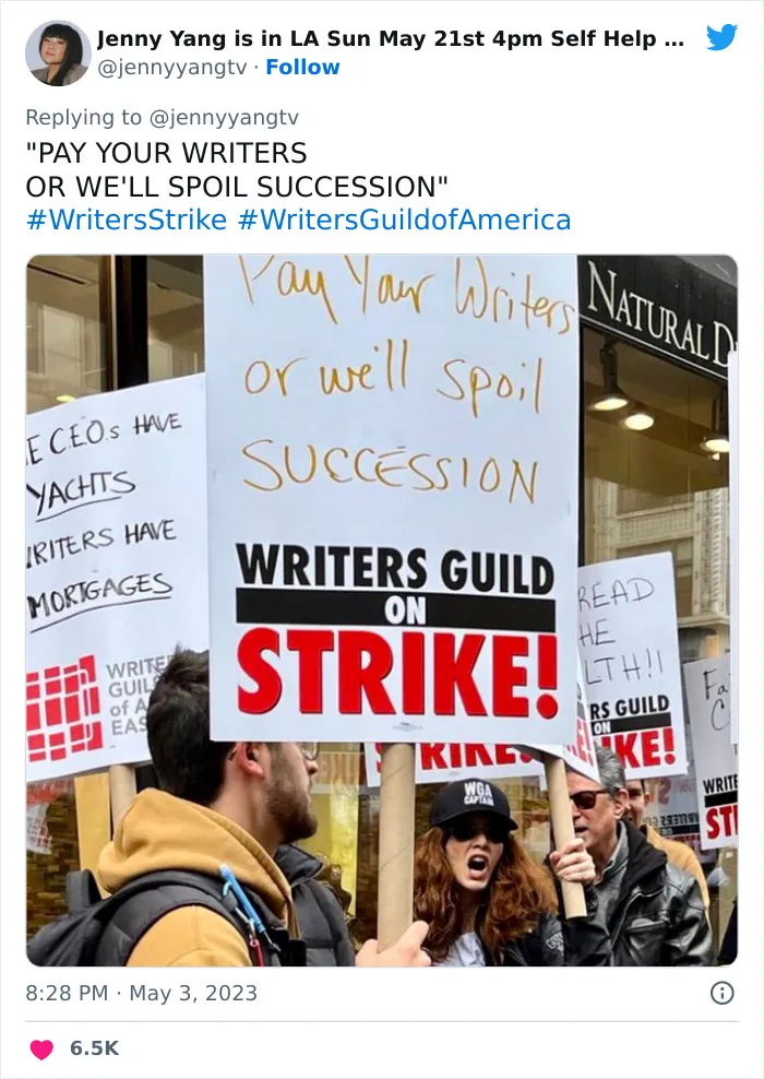 Writers Go On Strike And Of Course They Write The 30 Most Hilarious Signs For The Occasion