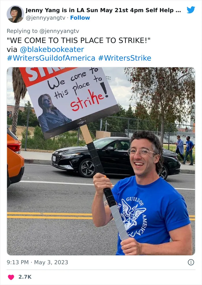 Writers Go On Strike And Of Course They Write The 30 Most Hilarious Signs For The Occasion