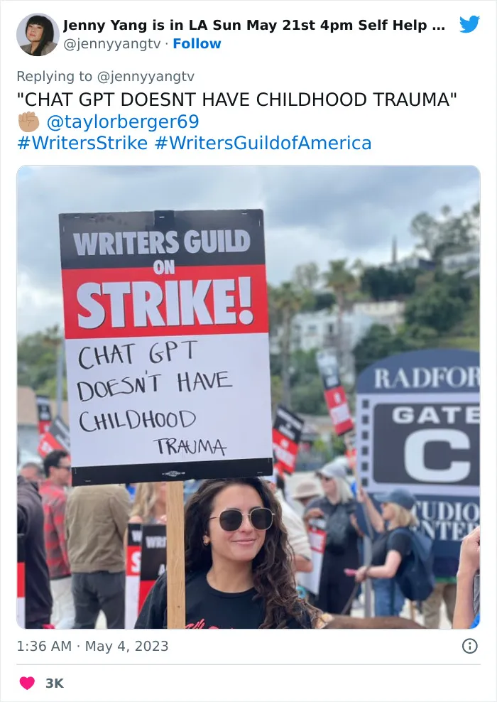 Writers Go On Strike And Of Course They Write The 30 Most Hilarious Signs For The Occasion
