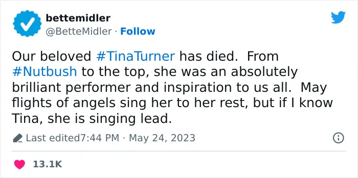 The World Says Goodbye To The Legendary Tina Turner In 40 Moving Tributes