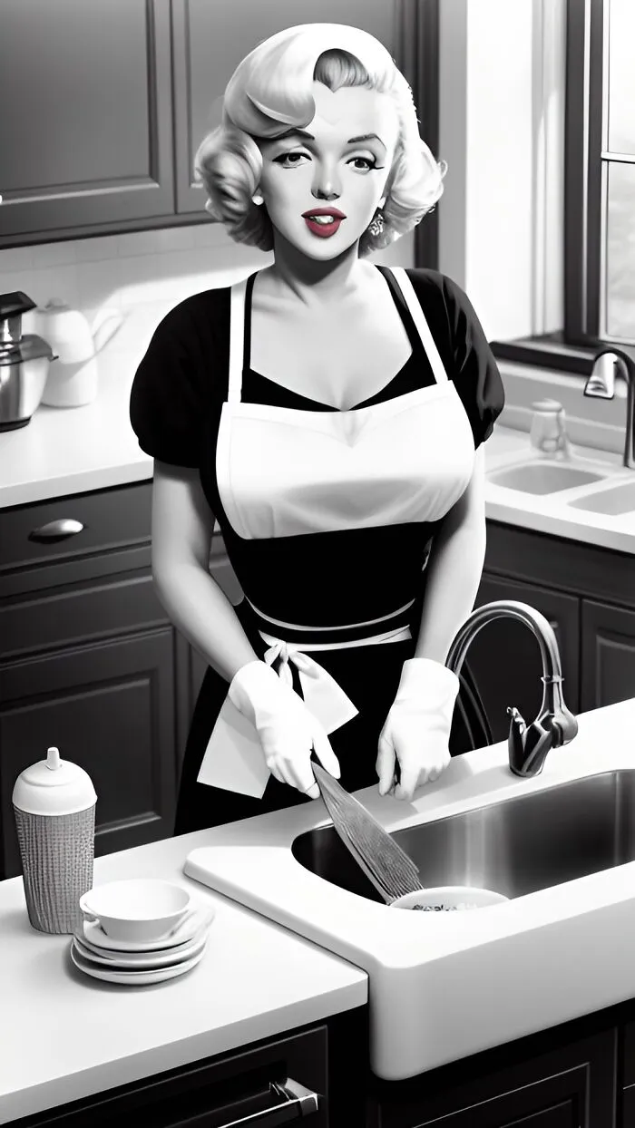 If Marilyn Monroe Was A Homemaker (12 AI-Generated Pics)