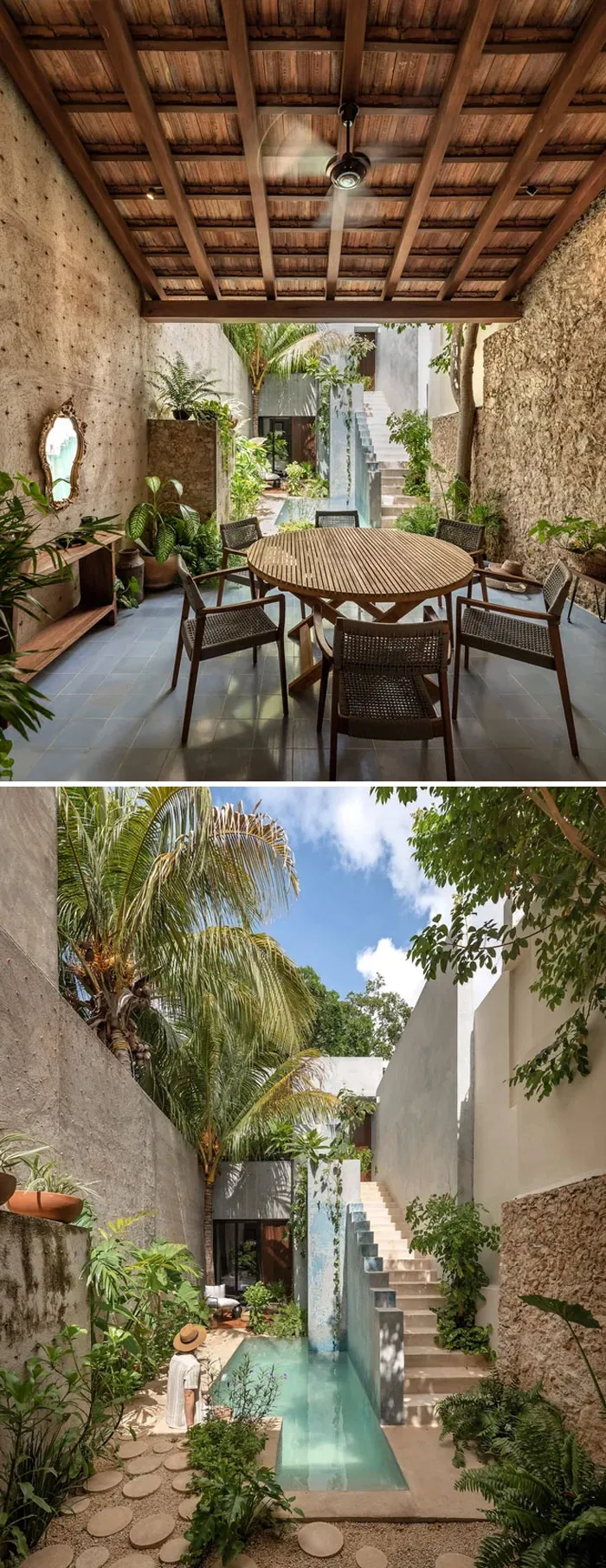 Casa Lorena, un pequeño oasis en el centro de Mérida, México por Workshop Diseño y Construcción