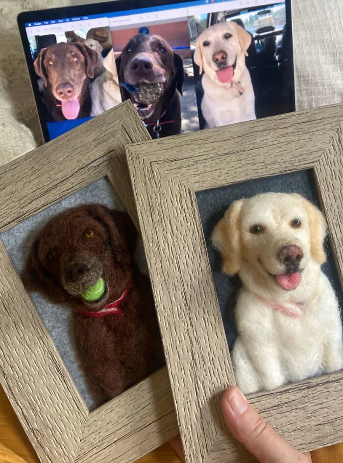 Anneli Kirby Turns Wool Into Three-Dimensional Dog Portraits, And Here Are Her 37 Best Works
