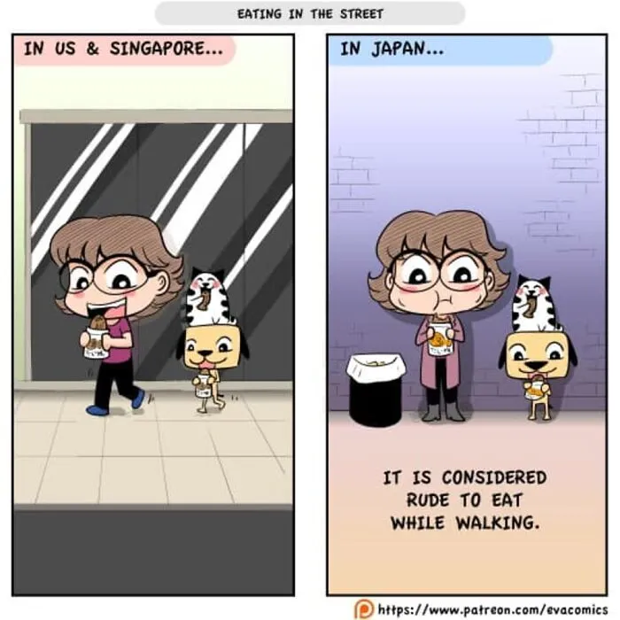 35 Everyday Things That Differ From Japan Vs. Other Countries As Portrayed By This Comic Artist