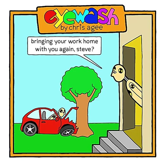 "Eyewash": My 45 One-Panel Comic Strips With Pithy Humor (New Pics)