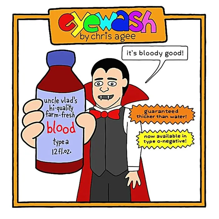 "Eyewash": My 45 One-Panel Comic Strips With Pithy Humor (New Pics)