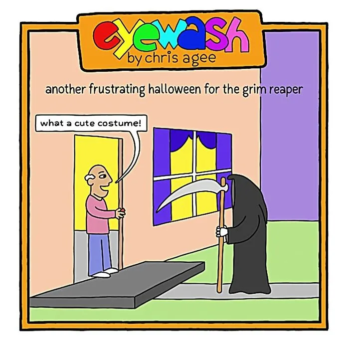 "Eyewash": My 45 One-Panel Comic Strips With Pithy Humor (New Pics)