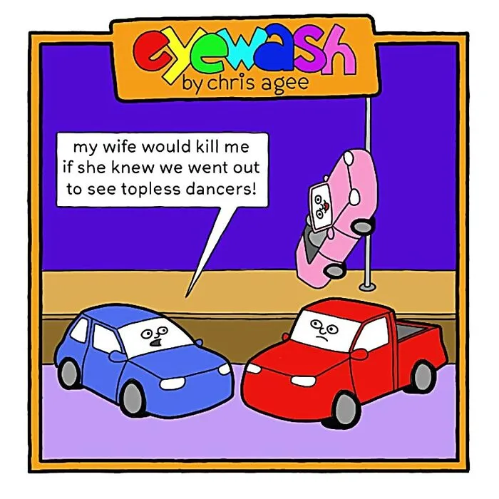 "Eyewash": My 45 One-Panel Comic Strips With Pithy Humor (New Pics)