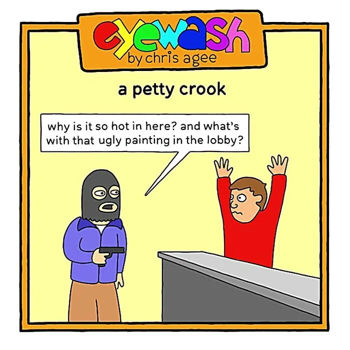 "Eyewash": My 45 One-Panel Comic Strips With Pithy Humor (New Pics)