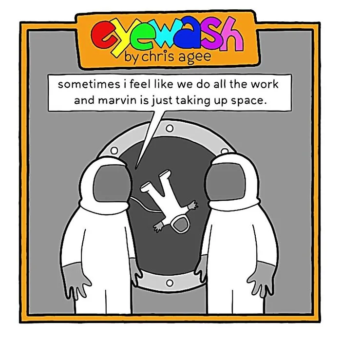 "Eyewash": My 45 One-Panel Comic Strips With Pithy Humor (New Pics)