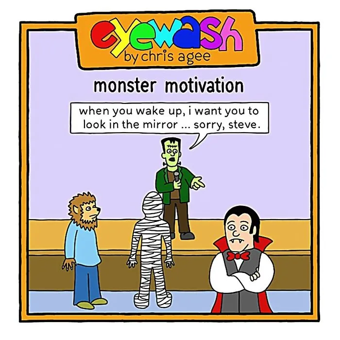 "Eyewash": My 45 One-Panel Comic Strips With Pithy Humor (New Pics)