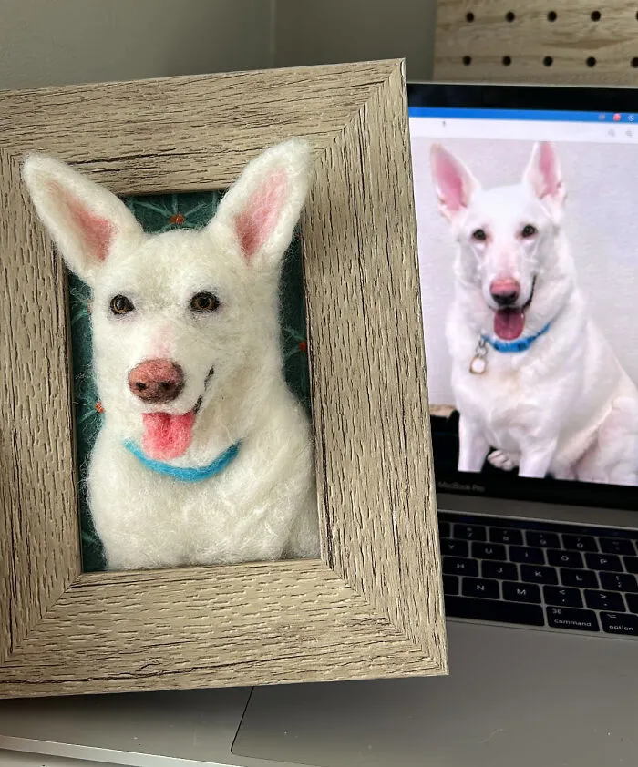 Anneli Kirby Turns Wool Into Three-Dimensional Dog Portraits, And Here Are Her 37 Best Works