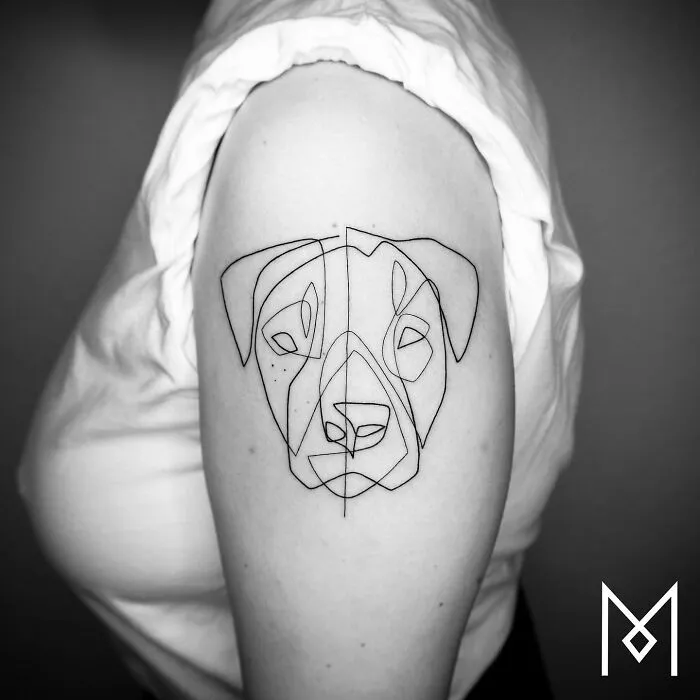 This Artist Creates Captivating Tattoos Using A Single Line (35 Pics)