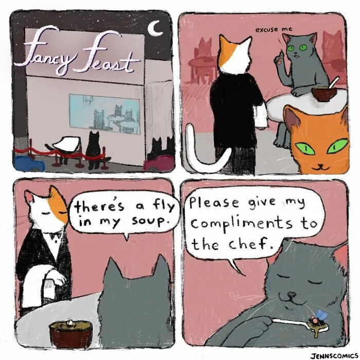Jenna Noble's 40 Cute Yet Dark Comics With Unexpected Endings (New Pics)