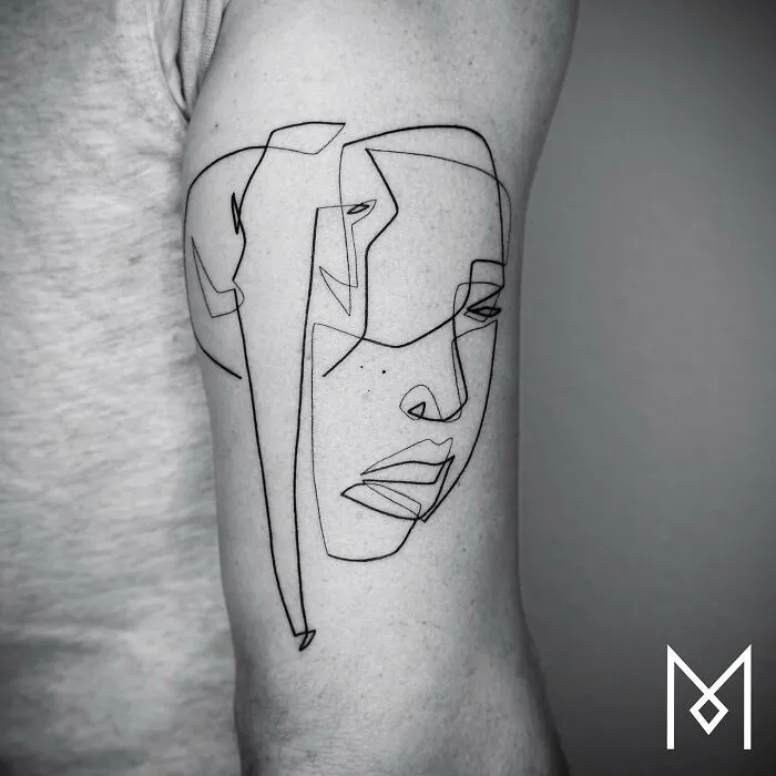 This Artist Creates Captivating Tattoos Using A Single Line (35 Pics)