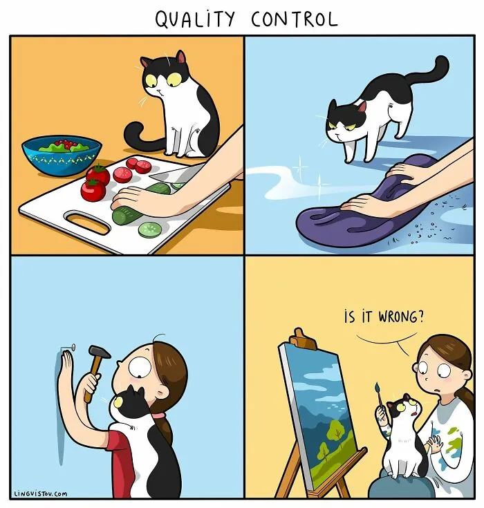 The Daily Realities Of Living With A Cat, Perfectly Captured By This Artist (40 New Pics)