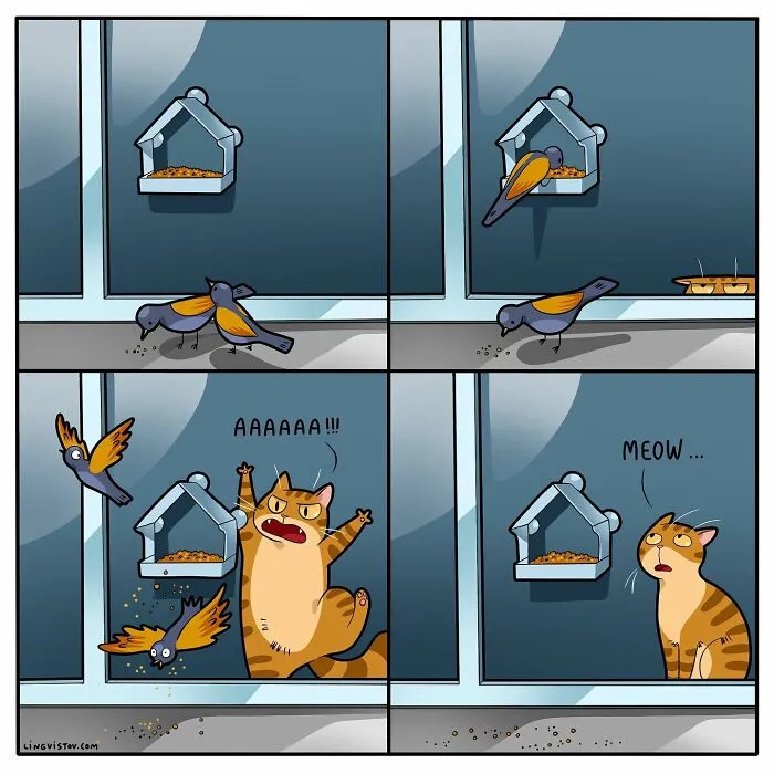 Esta artista ilustra cómo es vivir con un gato (25 nuevos cómics)