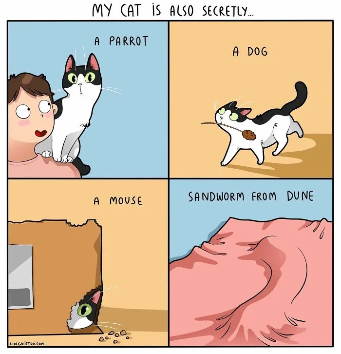 The Daily Realities Of Living With A Cat, Perfectly Captured By This Artist (40 New Pics)