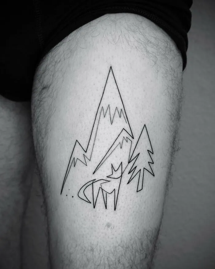 This Artist Creates Captivating Tattoos Using A Single Line (35 Pics)