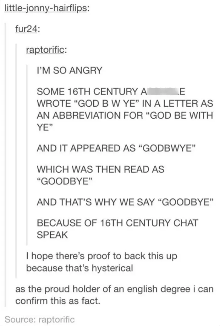 Ye Old Slang