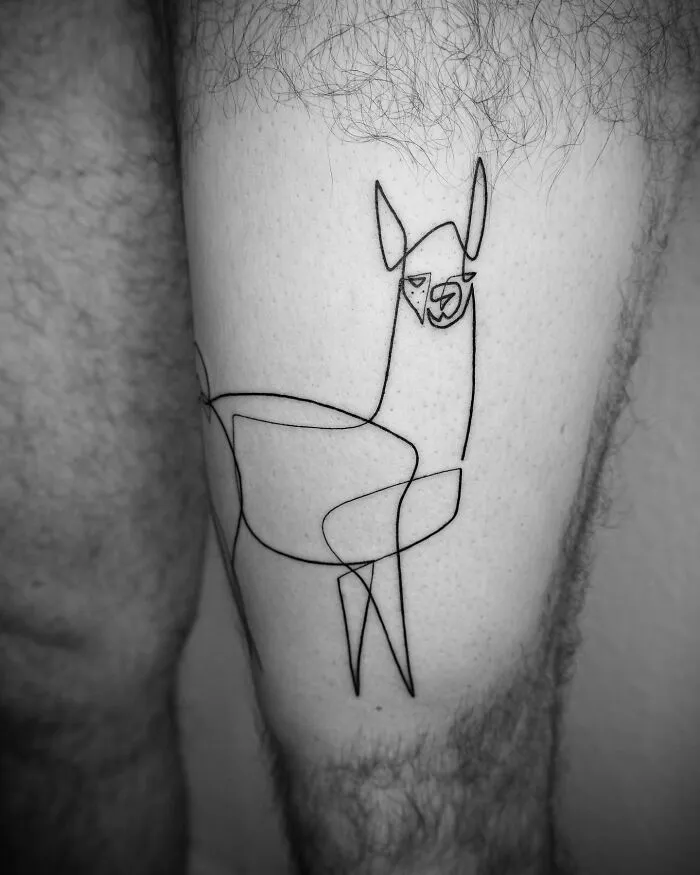 This Artist Creates Captivating Tattoos Using A Single Line (35 Pics)