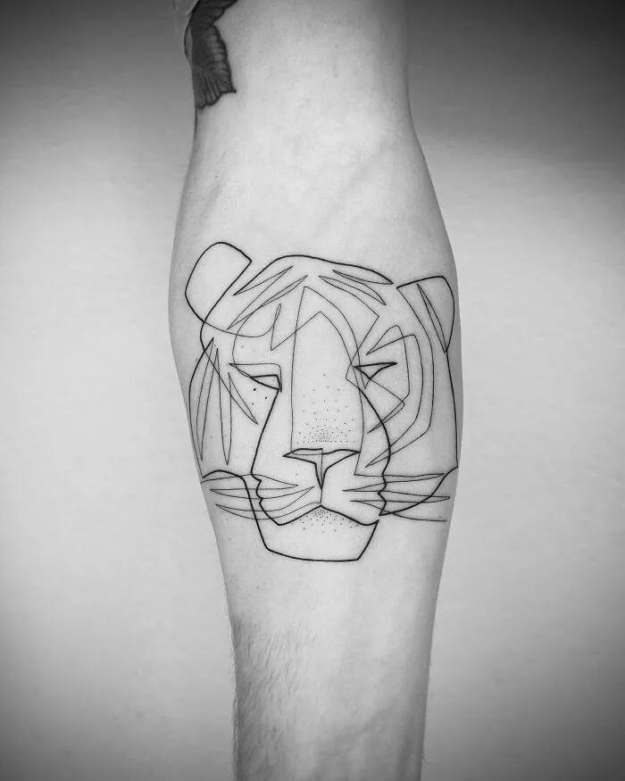 This Artist Creates Captivating Tattoos Using A Single Line (35 Pics)