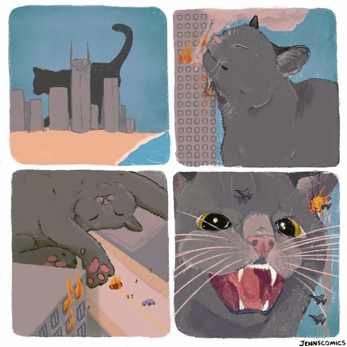 Jenna Noble's 40 Cute Yet Dark Comics With Unexpected Endings (New Pics)