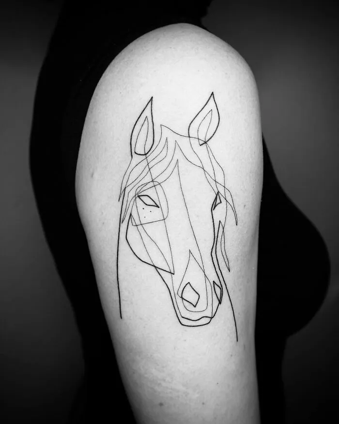 This Artist Creates Captivating Tattoos Using A Single Line (35 Pics)