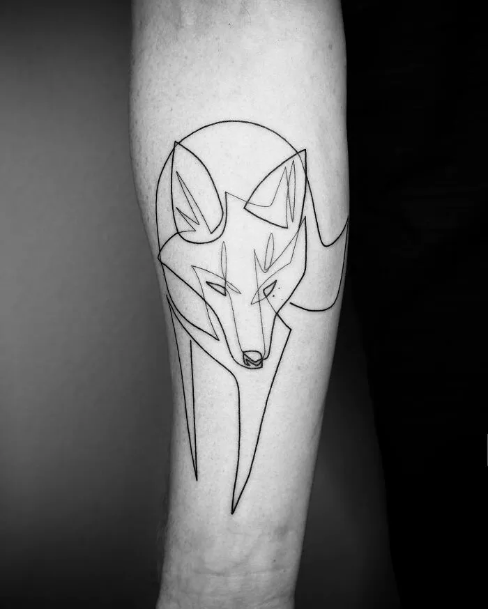 This Artist Creates Captivating Tattoos Using A Single Line (35 Pics)