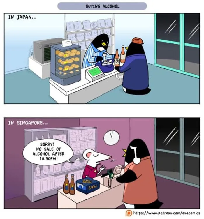 35 Everyday Things That Differ From Japan Vs. Other Countries As Portrayed By This Comic Artist