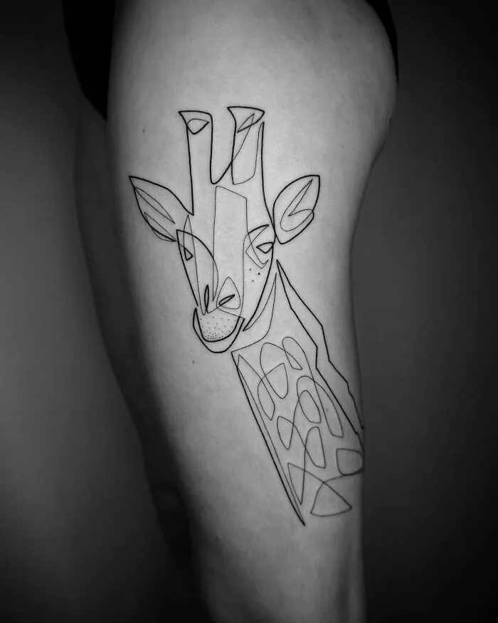 This Artist Creates Captivating Tattoos Using A Single Line (35 Pics)