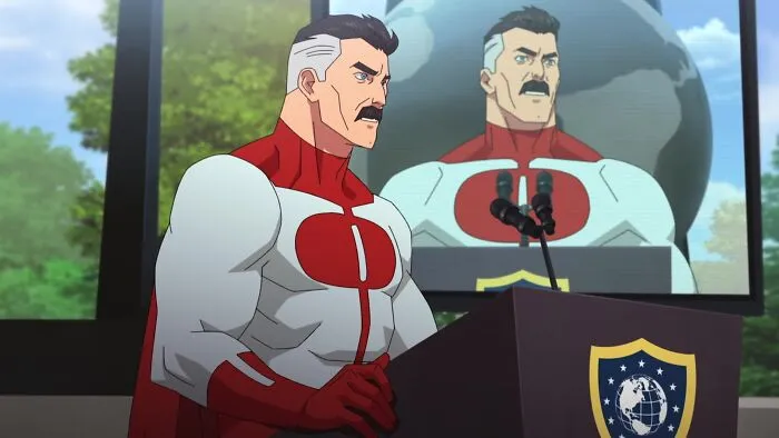 Scene from "Invincible" cartoon