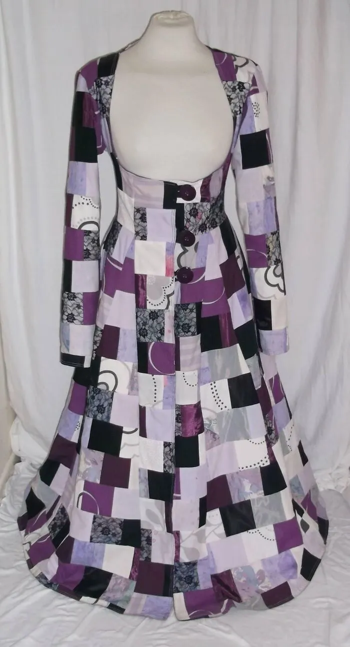 I Make Patchwork Coats From Recycled Fabrics (9 Pics)