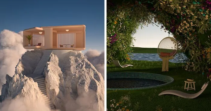 My 20 New Calming 3D Landscapes Designed To Inspire Tranquility, Stillness, And A Meditative State
