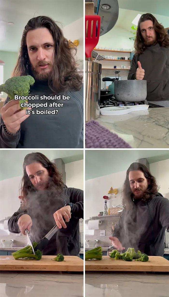 Broccoli Should Be Chopped After It's Boiled