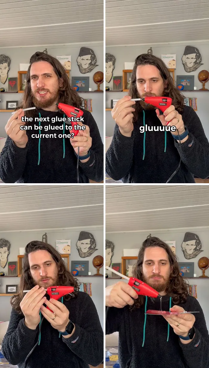 The Next Glue Stick Can Be Glued To The Current One