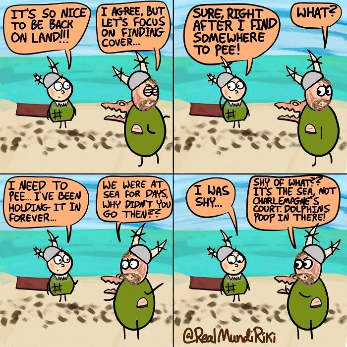 Here's My Funny Comic Series About A Surprisingly Successful Viking Raid (17 New Pics)