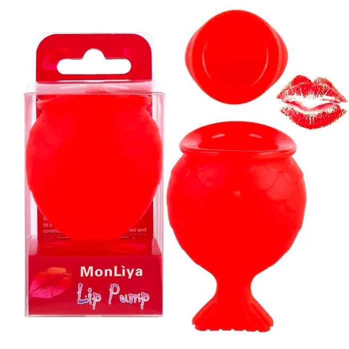 a red lip plumper and lip plumper in a package