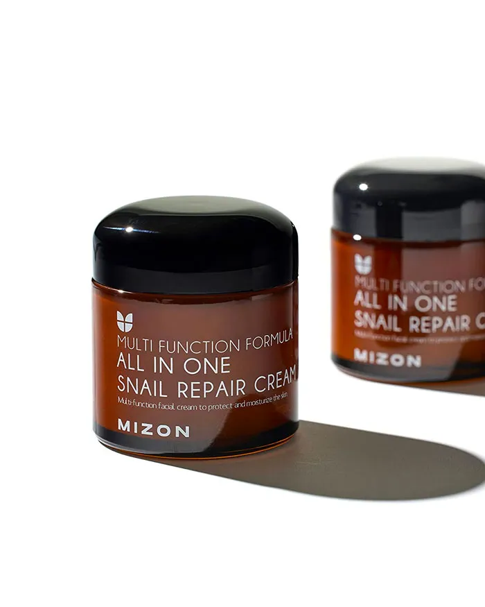 face cream with snail mucus in the package