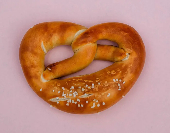 Brown Pretzel on the table 