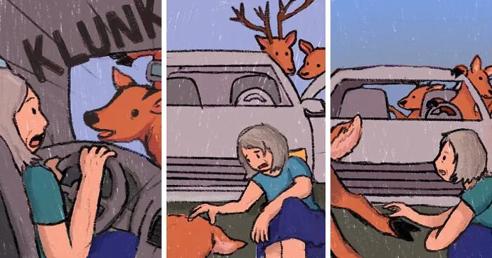 Jenna Noble's 40 Cute Yet Dark Comics With Unexpected Endings (New Pics)
