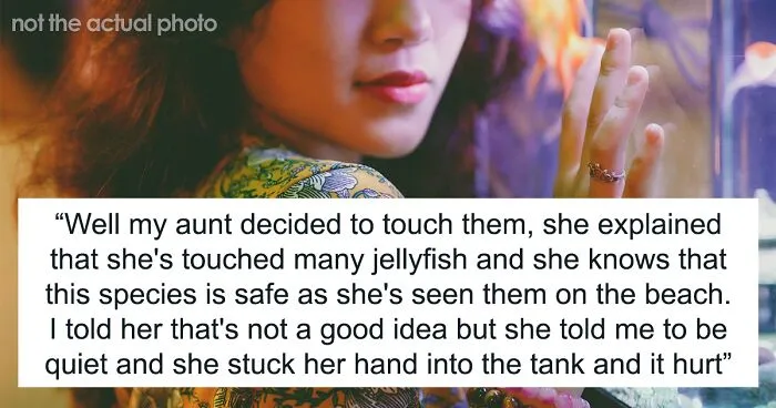 Family Member Shuts Down ‘Karen’ Aunt After She Threatened To Sue An Aquarium For Getting Stung By A Jellyfish