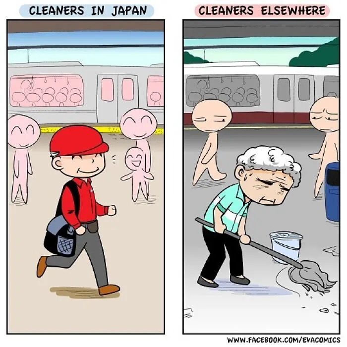 35 Everyday Things That Differ From Japan Vs. Other Countries As Portrayed By This Comic Artist