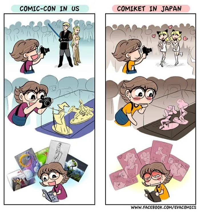 35 Everyday Things That Differ From Japan Vs. Other Countries As Portrayed By This Comic Artist
