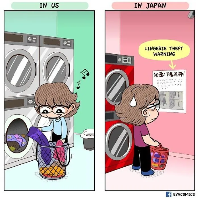 35 Everyday Things That Differ From Japan Vs. Other Countries As Portrayed By This Comic Artist