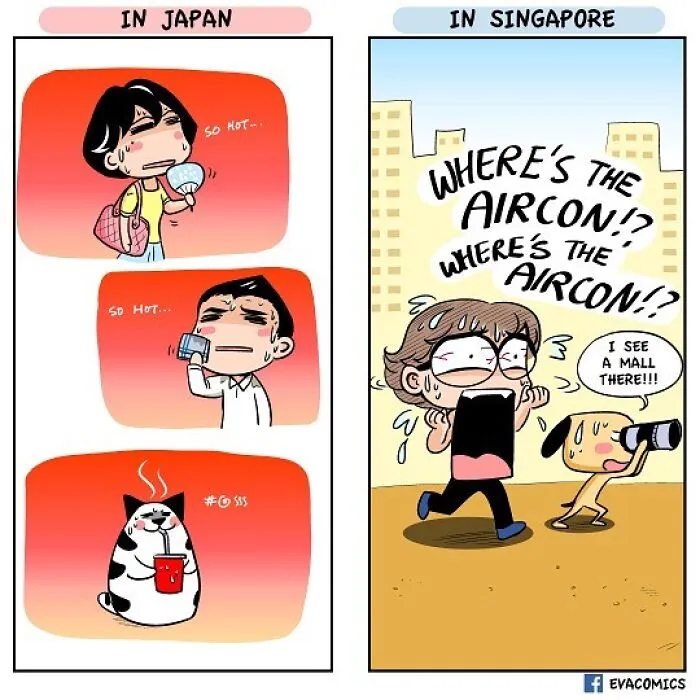 35 Everyday Things That Differ From Japan Vs. Other Countries As Portrayed By This Comic Artist