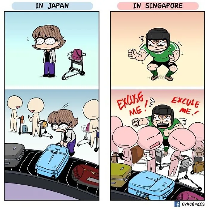 35 Everyday Things That Differ From Japan Vs. Other Countries As Portrayed By This Comic Artist